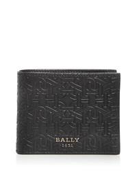 bally巴利logoembossedleatherbifoldwallet