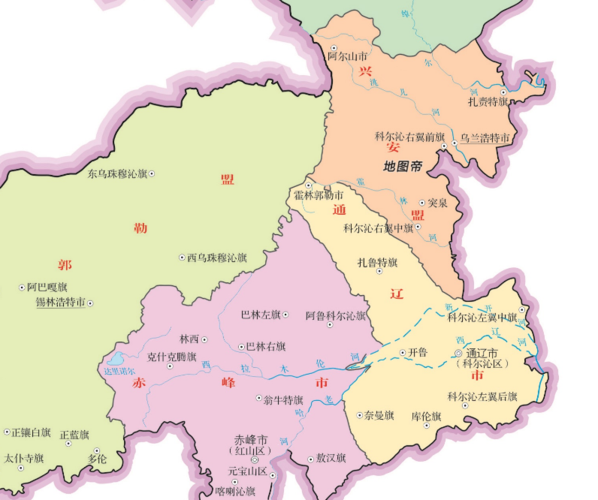 内蒙古通辽市和兴安盟的几个科尔沁旗,你能分清吗?