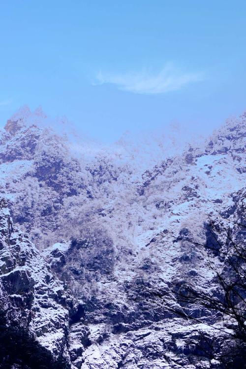 彭州九峰山雪景