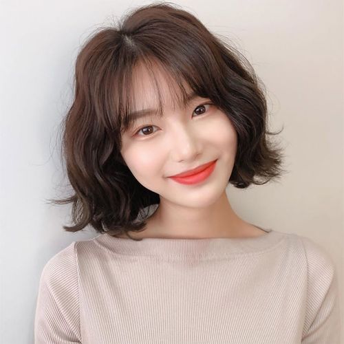 假发女短发造型羊毛卷短卷发自然全头套式圆脸时尚
