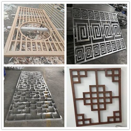 【酒店装饰复古造型铝艺花窗 仿古铝艺花格颜色】-广东德普龙建材有限