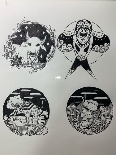 黑白装饰画 牛牛棉花风筝_装饰画_风筝_教师编制_文化