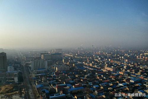 清晨航拍临猗县城一角