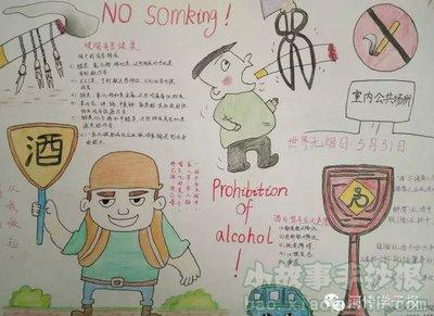 关于喝酒手抄报