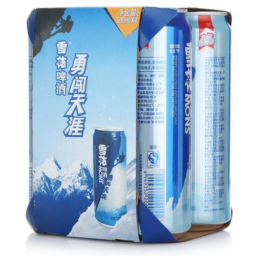 雪花啤酒(snowbeer)勇闯天涯500ml*4听