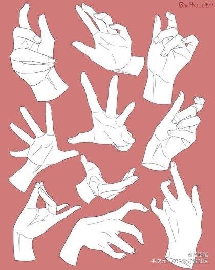 手部绘画素材呀