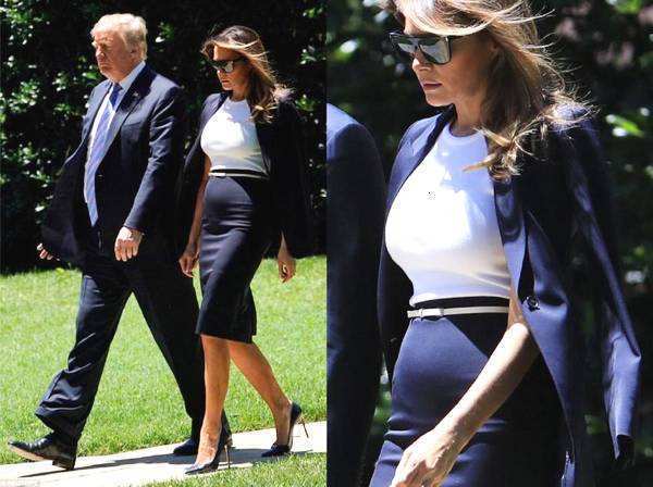 梅拉尼娅不愧是第一夫人,出镜不再穿紧身衣!只因为身上这个部位