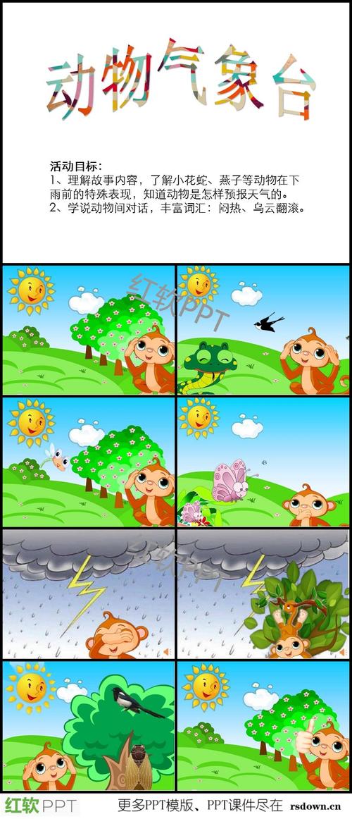 动物气象台ppt下载