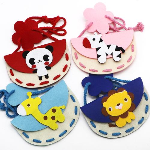 幼儿园手工制作无纺布diy手工包不织布材料包幼儿美劳课儿童益智好不