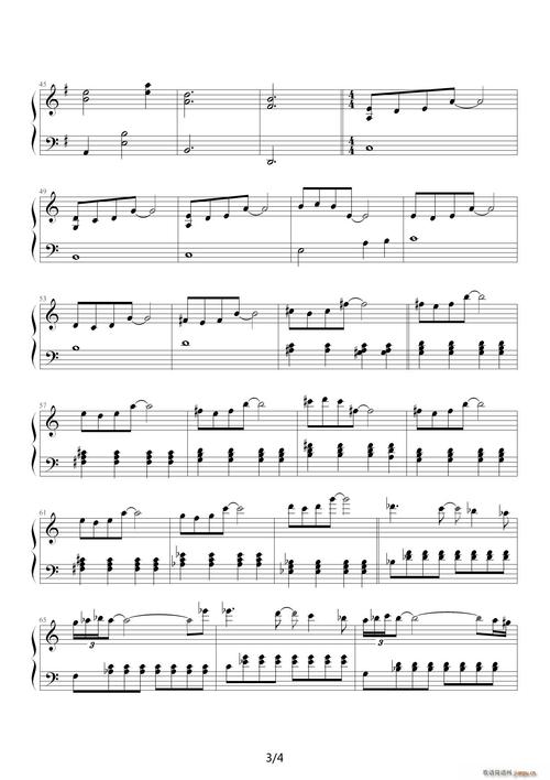 末代皇帝主题曲 the last emperor theme c调(钢琴谱)3