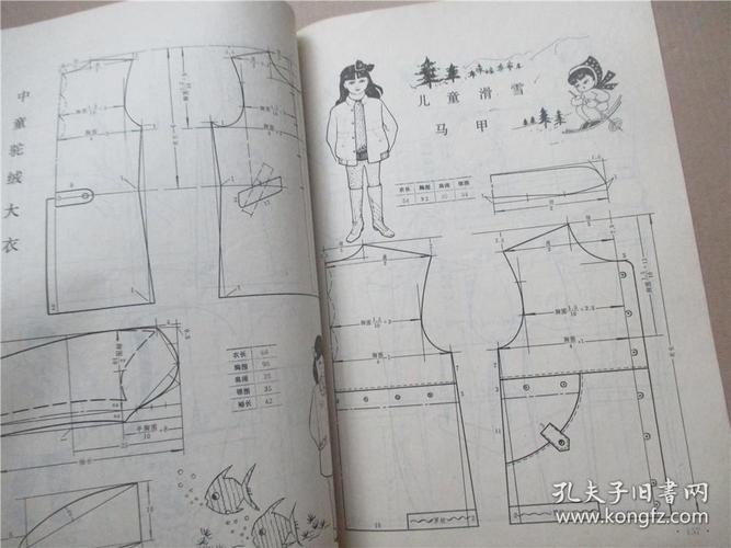 上海服装款式与裁剪 八十年代服装时装裁剪类书80年代