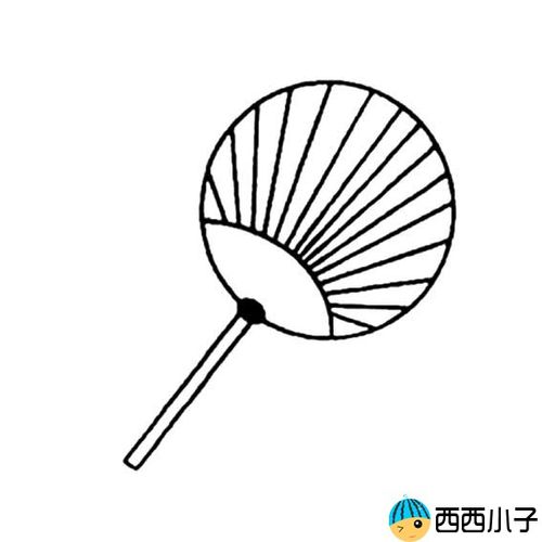 蒲扇简笔画图片