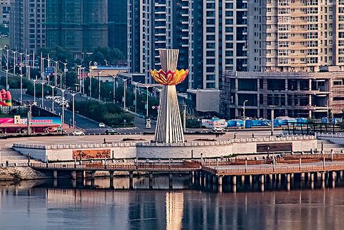 黑龙江省牡丹江市都市建筑景观_全景网