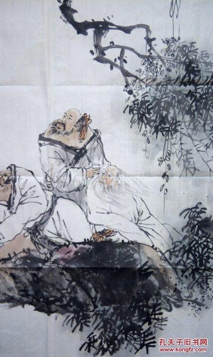 中国美术家协会会员,莆田市美协副主席罗中凡《三仙论道图》