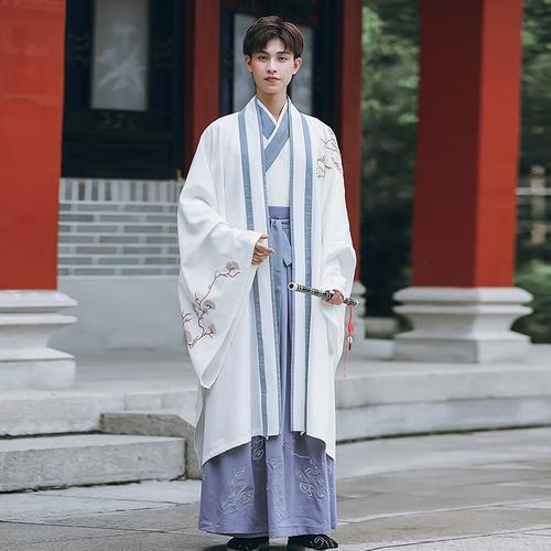 原创正版汉服男款九尾狐古装书生侠客男士仙气学生春夏季团购套装