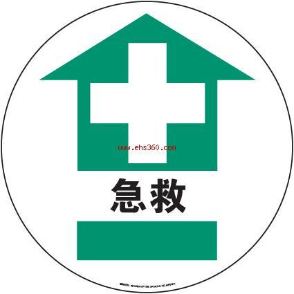 急救地贴警示标识