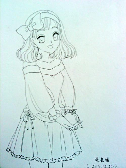 民族团结的素描简笔画