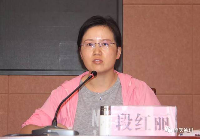 鹤庆县长段红丽主持会议并作要求.