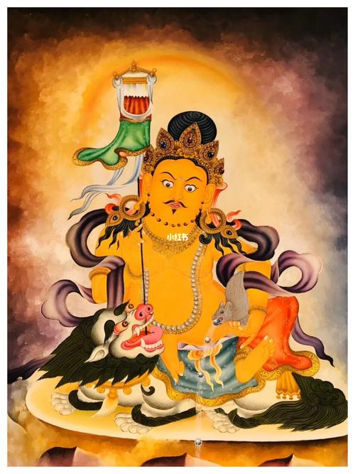 黄财神_绘画_艺术_王叔唐卡_文化_绘画