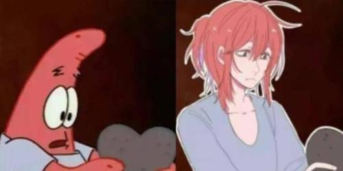 海绵宝宝:当角色们都拟人化,派大星变长发气质美男,章鱼哥都变帅了!