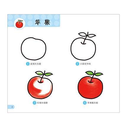 2-3-6岁幼儿童易学实用美术幼儿园绘画课程教学简笔画书 早教启蒙儿歌