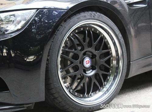 机械美感 宝马m3改装hre哑光黑轮毂