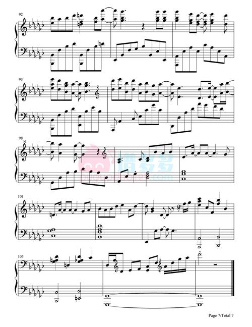 王一博《熹微》钢琴谱(电视剧《有翡》插曲)