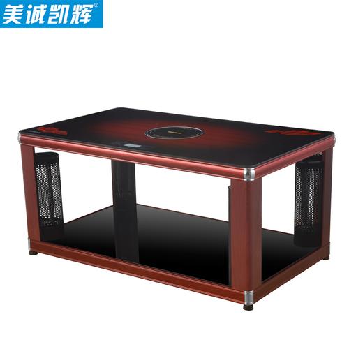 美诚凯辉取暖电器k3120c2红木立柱带遥控带电陶炉遥控防爆面板电暖桌