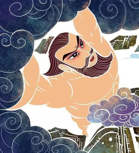 盘古开天地简笔画