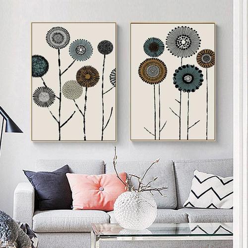 现代简约绿植室内装饰画芯沙发壁画餐厅挂画卧室画