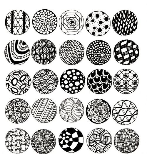 美丽的线描纹样