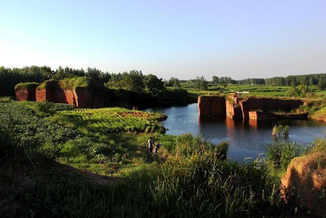 探秘蚌埠五河县丹霞地貌的红石山