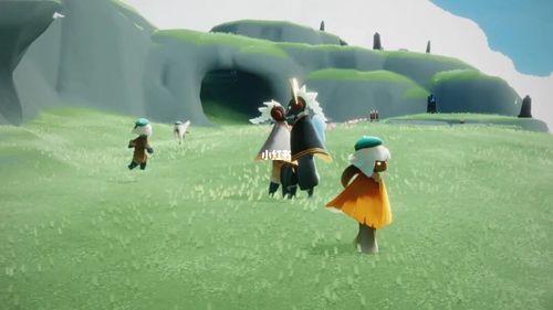 光遇矮人面具_光遇_面具_贝雷帽_阔腿裤_sky光遇_游戏