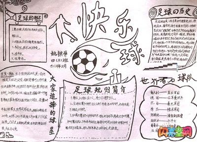 郁金香与足球手抄报 足球手抄报