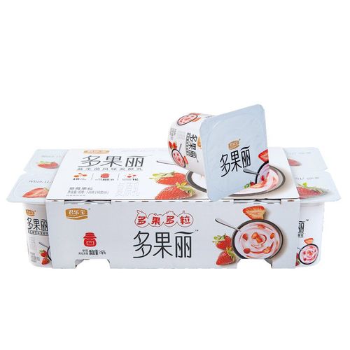 君乐宝多果丽益生菌风味发酵乳草莓果粒酸奶90克16杯风味酸牛奶君乐宝