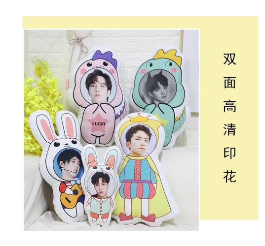 刘昊然玩偶人形公仔黄明昊玩偶公仔定制明星q版人脸娃娃刘昊然范丞丞