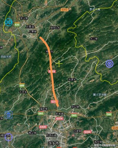 原创萍乡市2区3县新建高速快速路改造现有路交通规划设想方案