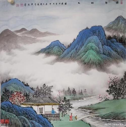 黄开前仿古山水画凝练了国画的美令人过目难忘