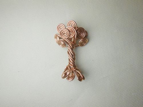 手工制作铜线,珠子diy精美项坠