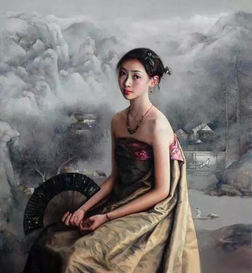 油画家赵开霖人物油画作品选