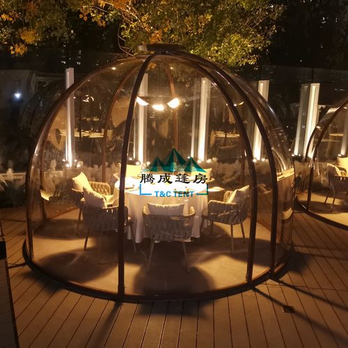 室外阳台铝合金球形阳光房透明玻璃屋pc星空房露台泡泡屋不充气