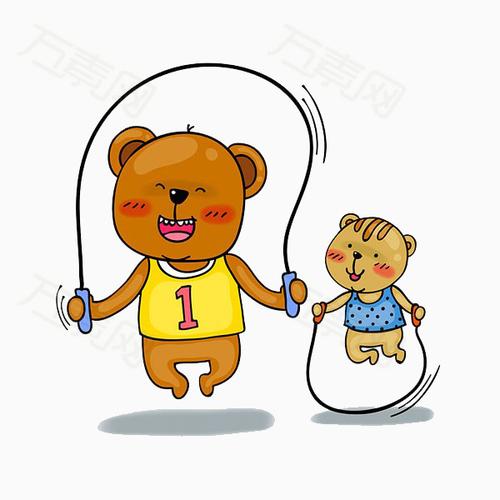 动物们跳绳
