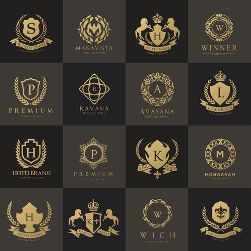 字母盾牌标志矢量素材下载-行业标志-标志图标-矢量