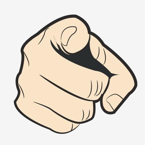 手 手势 漫画手 漫画手势, 漫画手, 指方向, 手指 png图片素材和向量