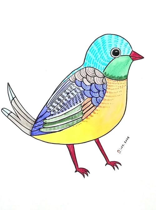 宏润小学二年级美术课—鸟语花香