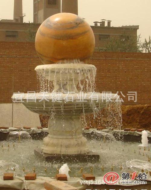 厂家直销办公室风水球喷泉,风水摆件喷泉,室内转运汉白玉风水球