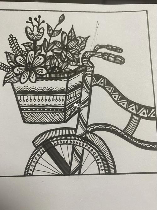 自行车局部_自行车_文化_绘画