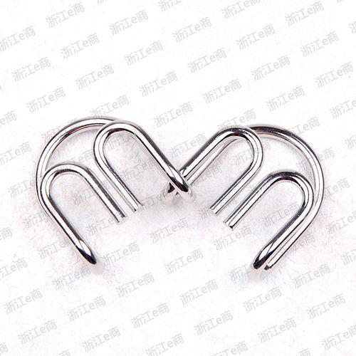 m记扣送解法益智九连环系列解环解套玩具初级解扣大号m扣