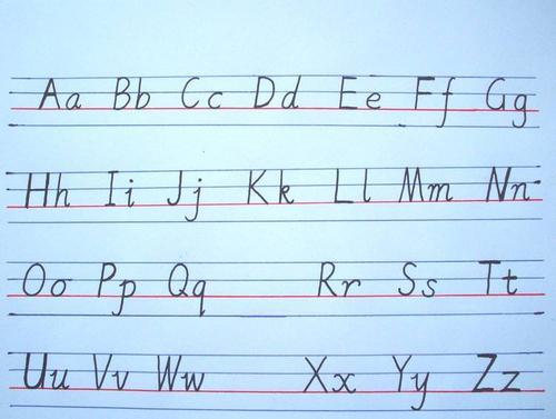 26个英文字母大小写手写体怎么写?