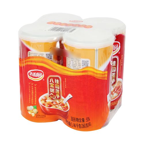 达利园桂圆莲子八宝粥360g*4罐/组